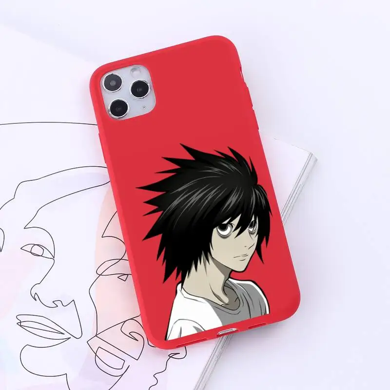 

Death Note Anime manga Ryuk kira luxury protective Phone Case Candy Color for iPhone 6 7 8 11 12 s mini pro X XS XR MAX Plus