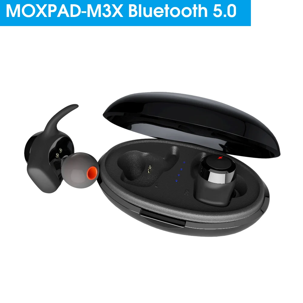 M3X-5.0 MOXPAD M3-M3X настоящие Беспроводные наушники с микрофоном спортивные наушники - Цвет: M3X-5.0