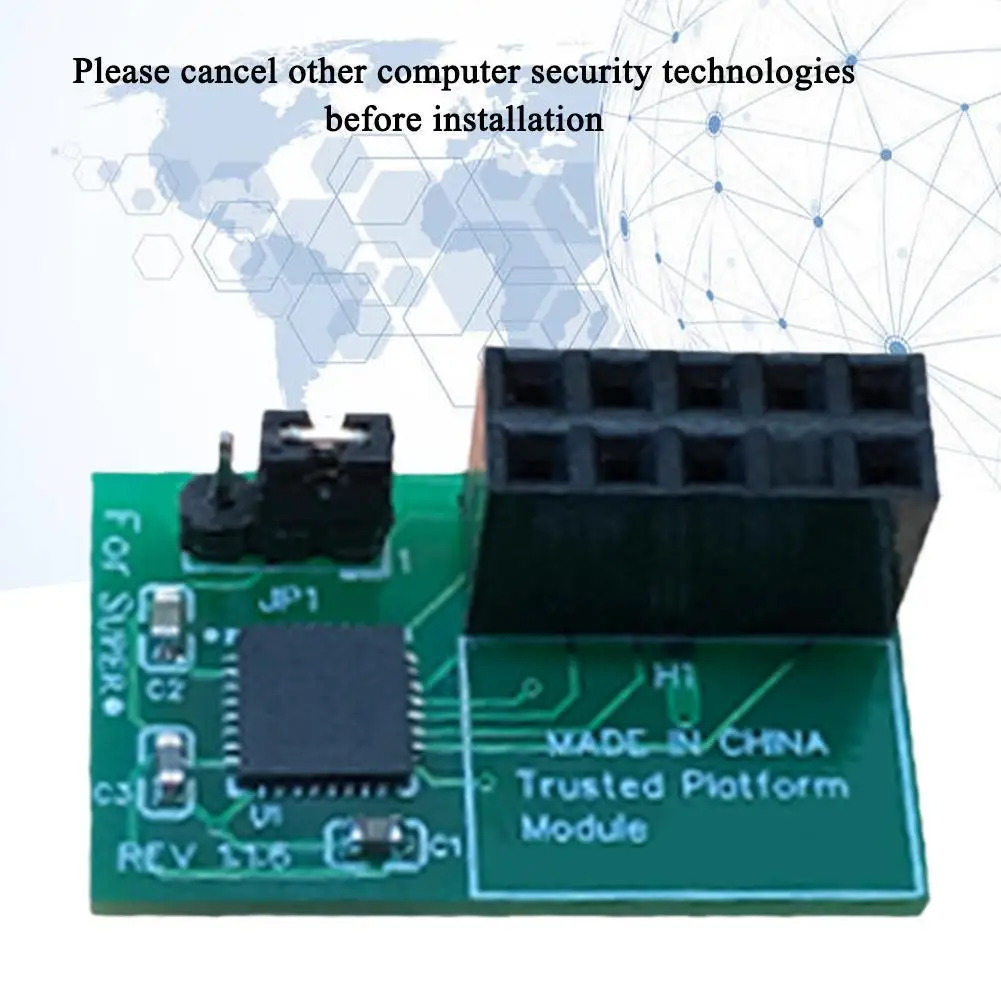 

10 PIN Interface TPM2.0 Security Module Security Processor Trusted Platform for Supermicro Encrypted Security Module Remote Card