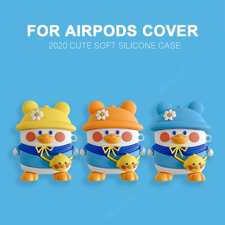 Фото Чехол для наушников с 3D изображением милого пса Airpods 2 из силикона Чехол для наушников с 3D изображением милого пса Airpods 2 из силикона