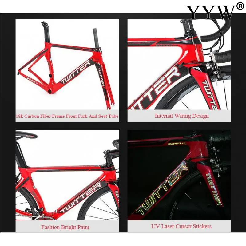 Горный велосипед для пересеченной местности шоссейный из углеродного волокна с
