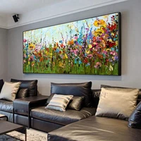 knife flower abstract oil painting wall art home decoration picture hand painting on canvas 100 hand painted without border