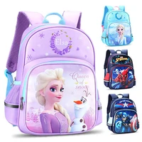 disney elementary school boys school bag 1 3 4 grade frozen marvel spider man ice and snow girl children backpack