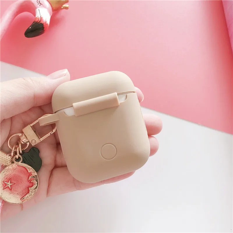 Милый чехол для наушников AirPods, защитный чехол для Apple Airpods 2, беспроводной чехол для наушников, аксессуары