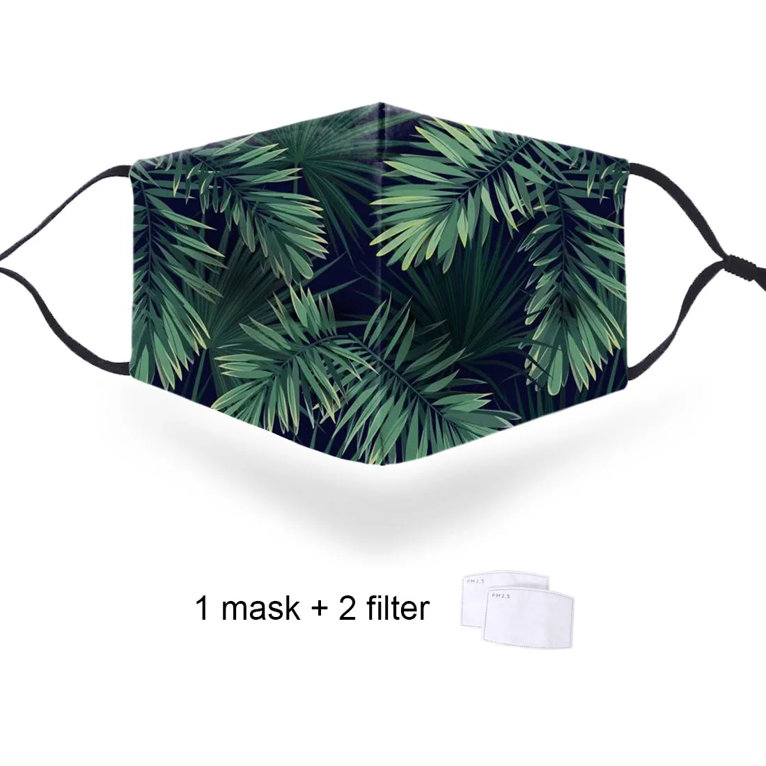 

Unisex Green forest 3D Anti Dust Masks Leaves Summer Protective Replaceable PM2.5 Filter Masks Fashion Dustproof Mouth Muffles