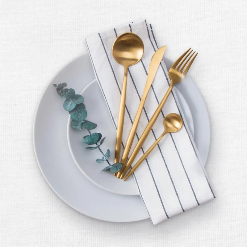 Xiaomi оригинальный набор столовых приборов ложка вилка нож чайная из