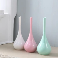 floor standing household wc accessories toilet brush with base for toilet cleaning long handle no dead ends bathroom supplies