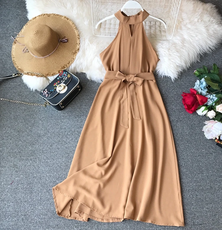 2019 Новая мода Женская одежда взрослый Холтер крест ремни сексуальные платья