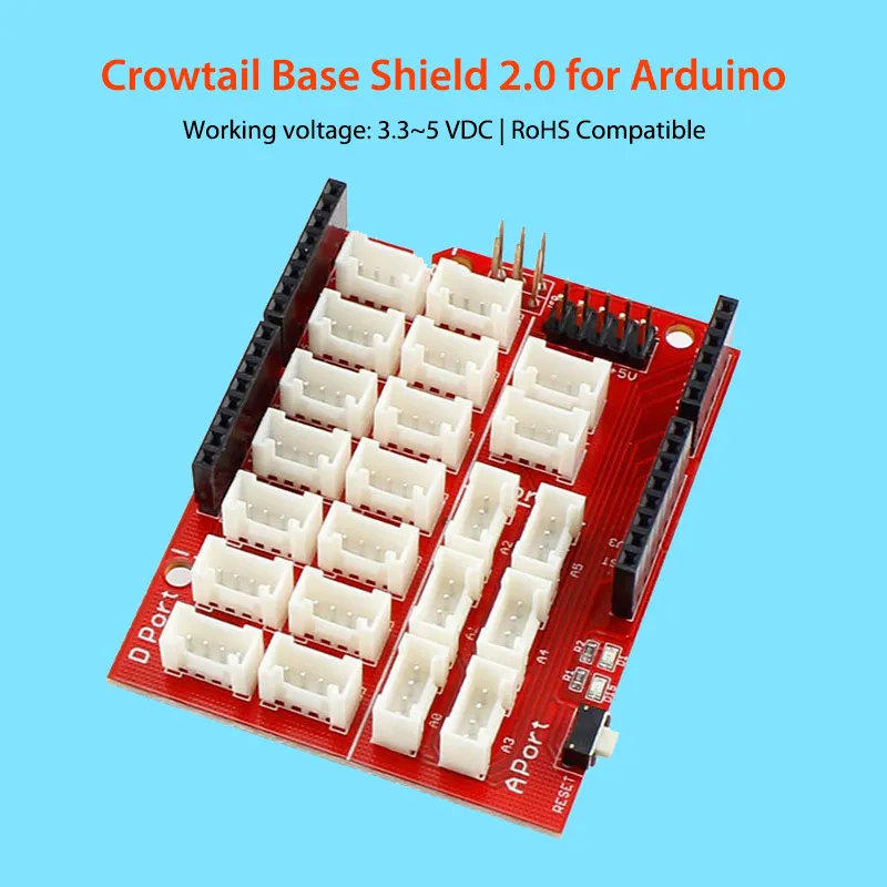Elecrow Новая Обновленная Базовая плата Crowtail 2 0 для Arduino совместимый с IDE электронных