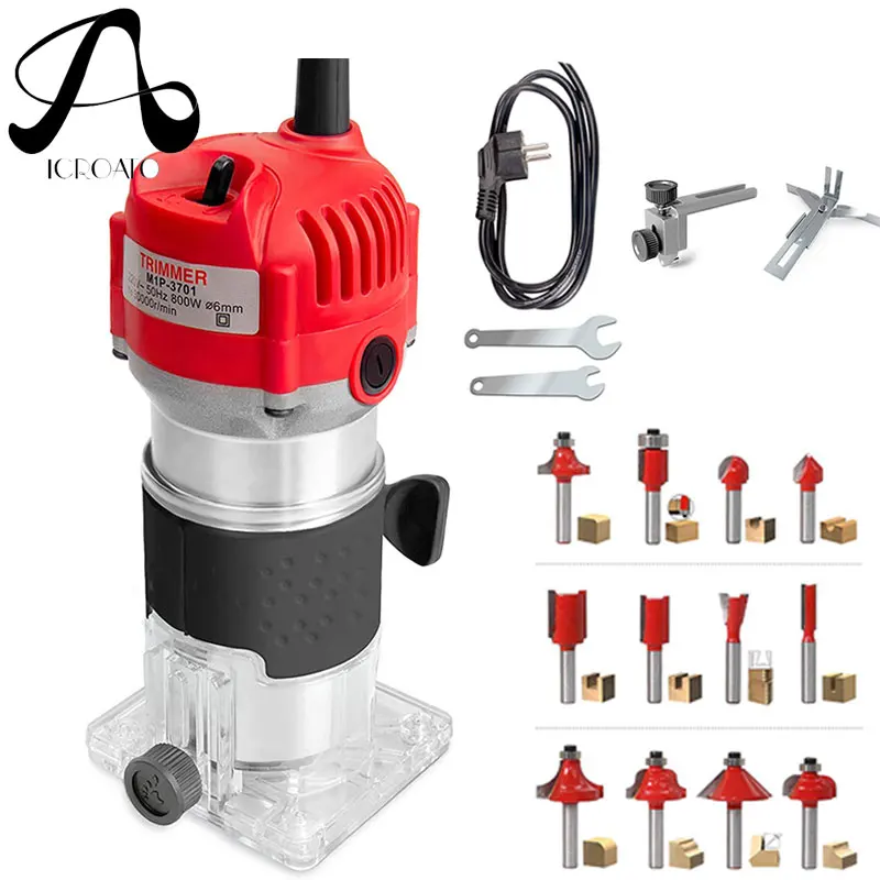 800W 30000 об/мин деревообрабатывающее электрический триммер древесный фрезерный