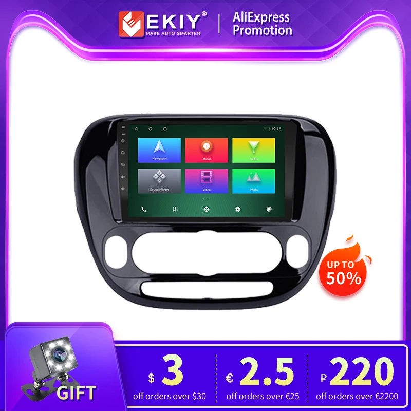 

HiFi DTS DSP Car Radio For Kia Soul 2 2013-2019 2 Din Android 10.0 Autoradio GPS Navigation Multimedia Player 4G WiFi no dvd cd