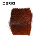 ICERIO 1 шт. натуральный волосы оленя пластырь для сухих мух бункер Caddis крылья и тела спиннинг бас жуков материалы для подвязки мух