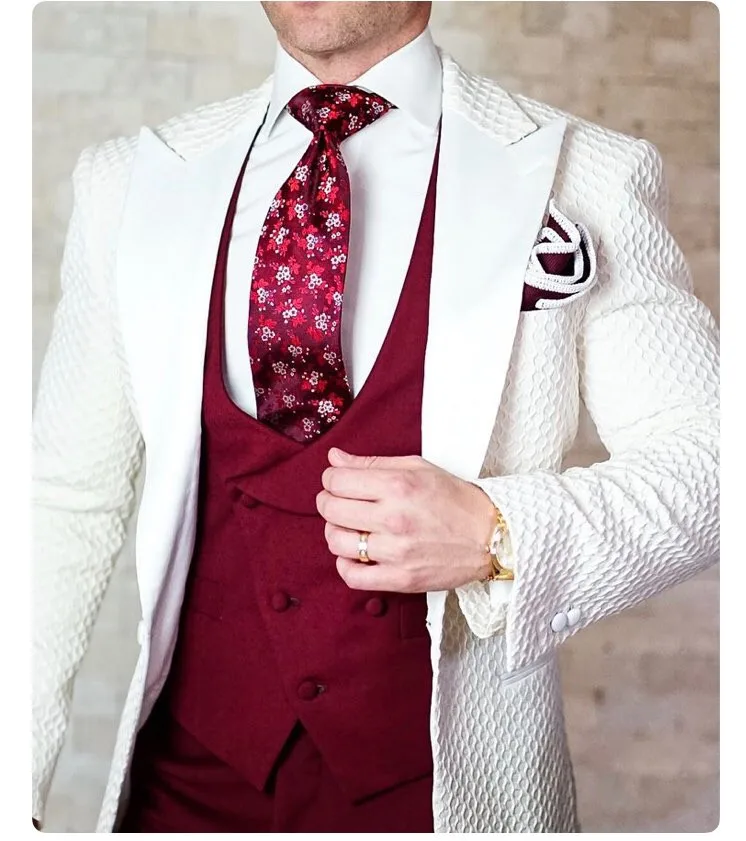 Красивый мужской смокинг жениха на одной пуговице, мужские костюмы на свадьбу/выпускной, лучший мужской блейзер (пиджак + брюки + галстук + жилет), 891