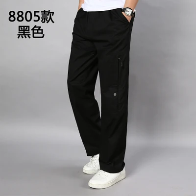 picture color Мужские брюки карго большого размера большие 5XL 7XL 8XL 9XL 10XL стрейч брюки Осень Военный стиль сафари прямые брюки карман Хаки 50 - Цвет: picture color