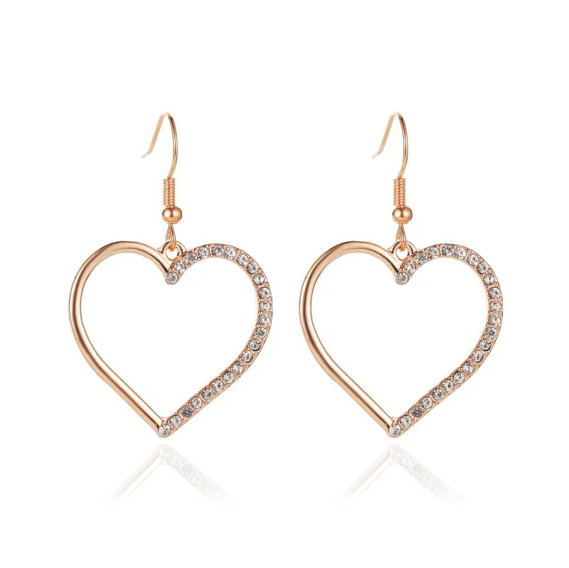 

Trendy Personality All-match Metal Hollow Butterfly Female Earrings Creative Love Key Earrings Fashion Jewelry Gifts Wholesale
