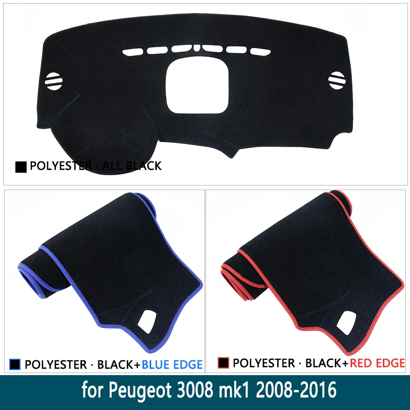 Противоскользящий коврик для Peugeot 3008 2008 ~ 2016 MK1 3008GT GT приборной панели накладка