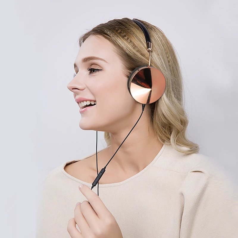 Liboer наушники складные глубокие басы HIFI проводные с микрофонами Универсальная