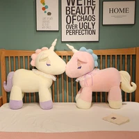 creative plush toys large lying unicorn doll comfortable pillow childrens gift kawaii decompression pillow for child birthday
