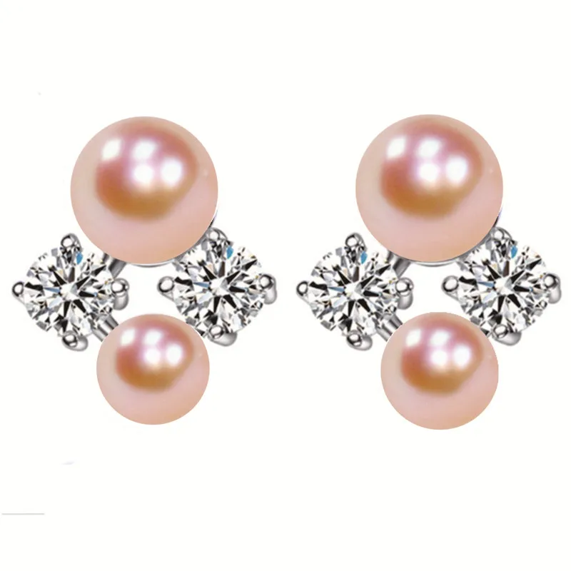 Серьги женские из серебра 925 пробы с натуральным пресноводным жемчугом |