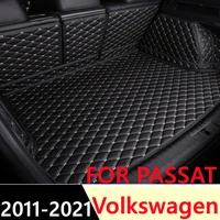 sj custom fit full set waterproof car trunk mat tail boot tray liner cargo rear pad cover for volkswagen vw passat 2011 12 2021