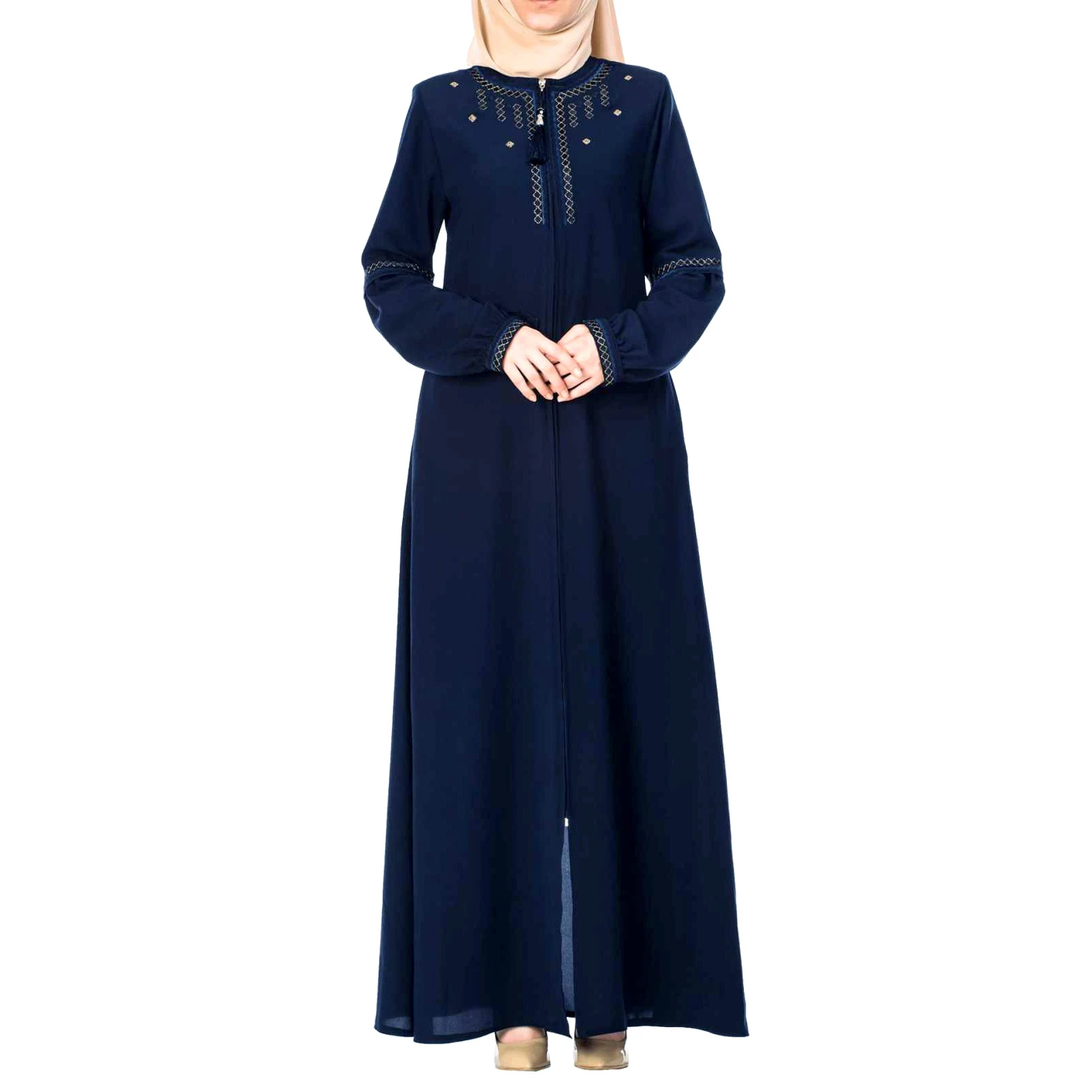 WEPBEL арабский Дубайский мусульманский женское платье с длинным рукавом плюс