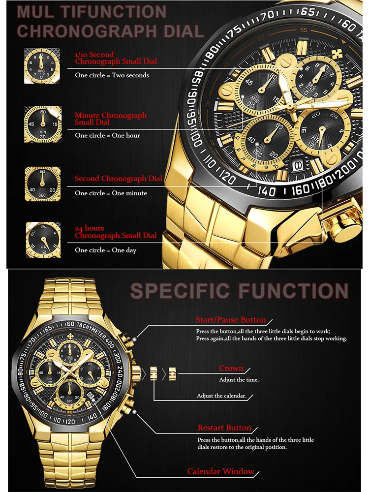 Часы WWOOR мужские спортивные водонепроницаемые Брендовые повседневные роскошные