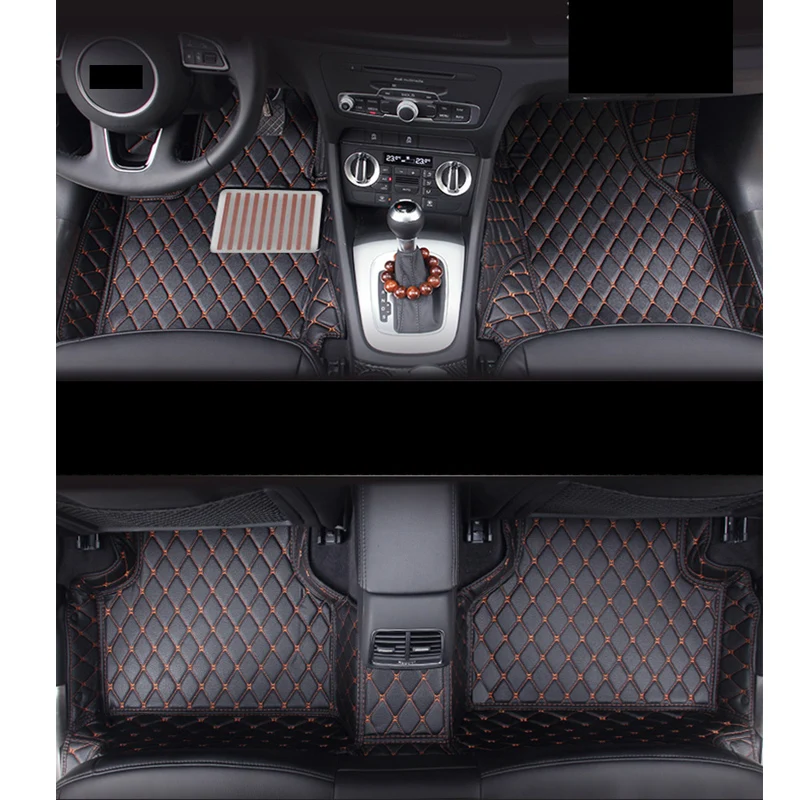 Кожаные автомобильные коврики lsrtw2017 коврик для audi a4 B7 B8 B9 2004 2020 2006 2007 2008 2009 2010 2011 2012