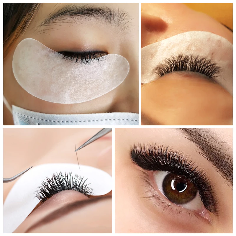 

50/100pairs Eyelash Extension EYE Paper Patches Grafted Eye Stickers makeup Eyelash Under Eye Pads Paper Patches Tips Stickers
