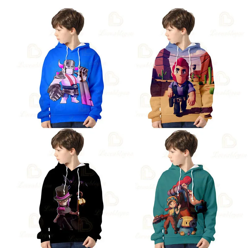 

3 To 14 Years Kids Boys Girls 3D MAX NITA Game Star Cartoon Heroes Hoodie Cartoon Shooting Hoodie Kids Birthday Gift