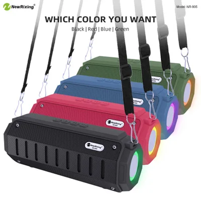 Высокая Мощность Bluetooth Динамик 20 Вт Портативный Колонка светодиодный