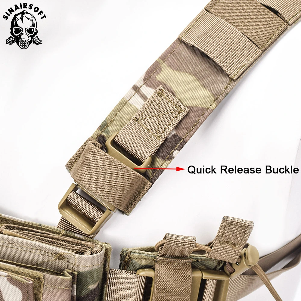 SINAIRSOFT тактическая Грудь Rig Micro Fight Chissis MK3 страйкбол охотничий боевой жилет с 5 56 маг