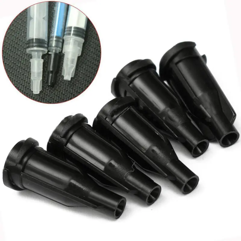 

100 шт., шприцевые наконечники с Черным Замком