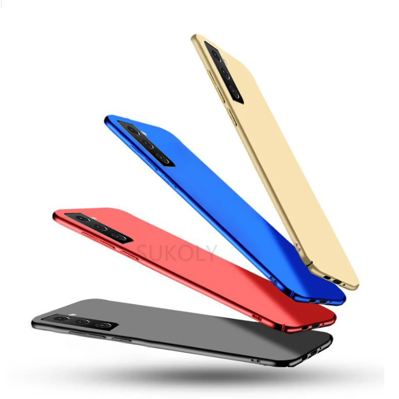 For Samsung Galaxy S23 S22 S20 FE Slim Matte Cover For Samsung S22 S21 Note 20 Ultra Plus A51 A34 A54 A71 A32 A12 A52 A72 Case