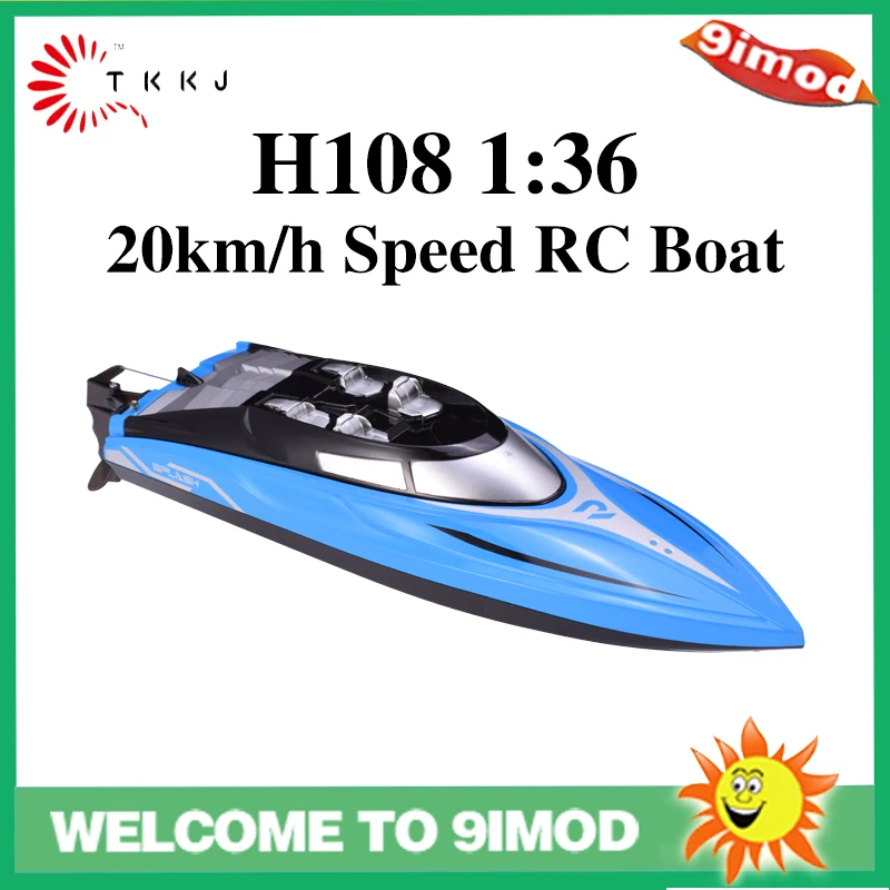 Радиоуправляемая гоночная лодка TKKJ H108 радиоуправляемая с дистанцией управления