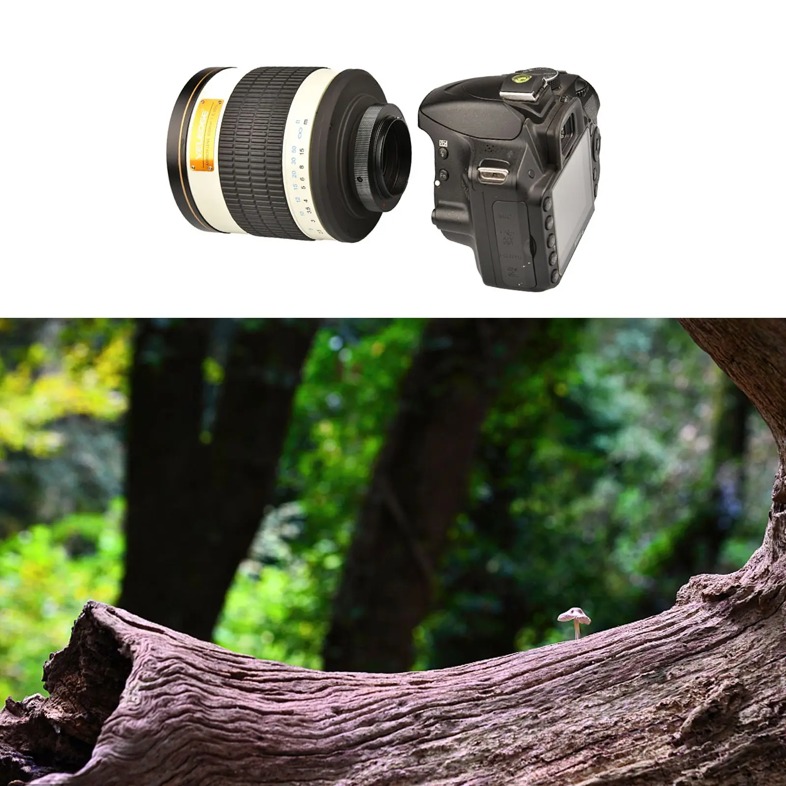 

500MM f/6.3 T-Mount Telephoto Mirror Lens for Canon 450D 550D 60D 70D 6D