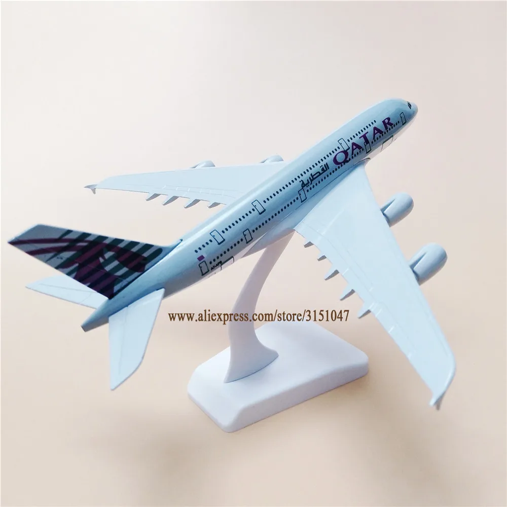 Модель самолета из металлического сплава A380 20 см | Игрушки и хобби