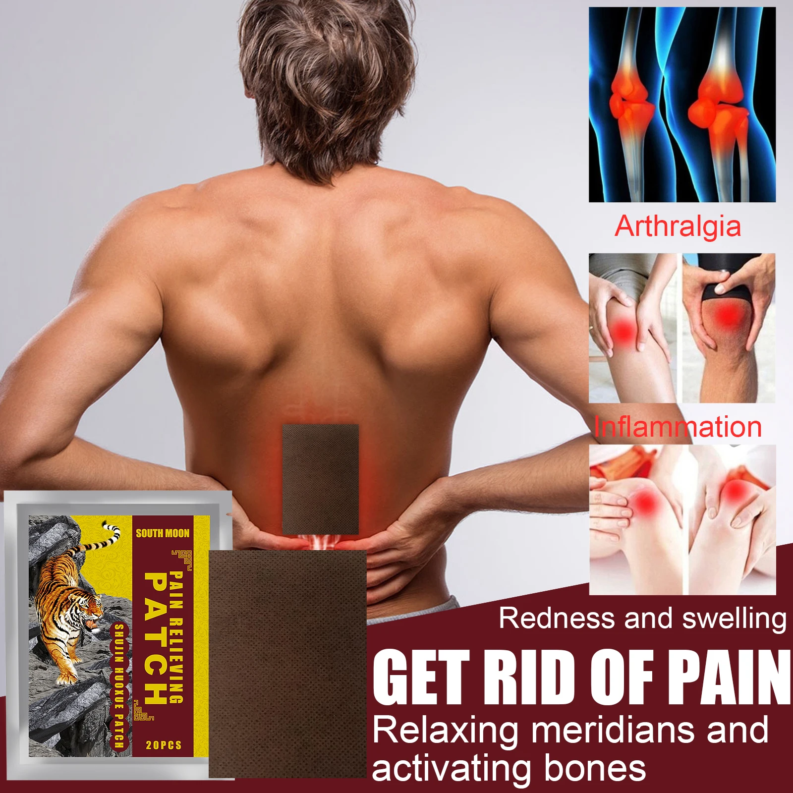 

Обезболивающий пластырь для снятия симптомов боли в суставах и спине