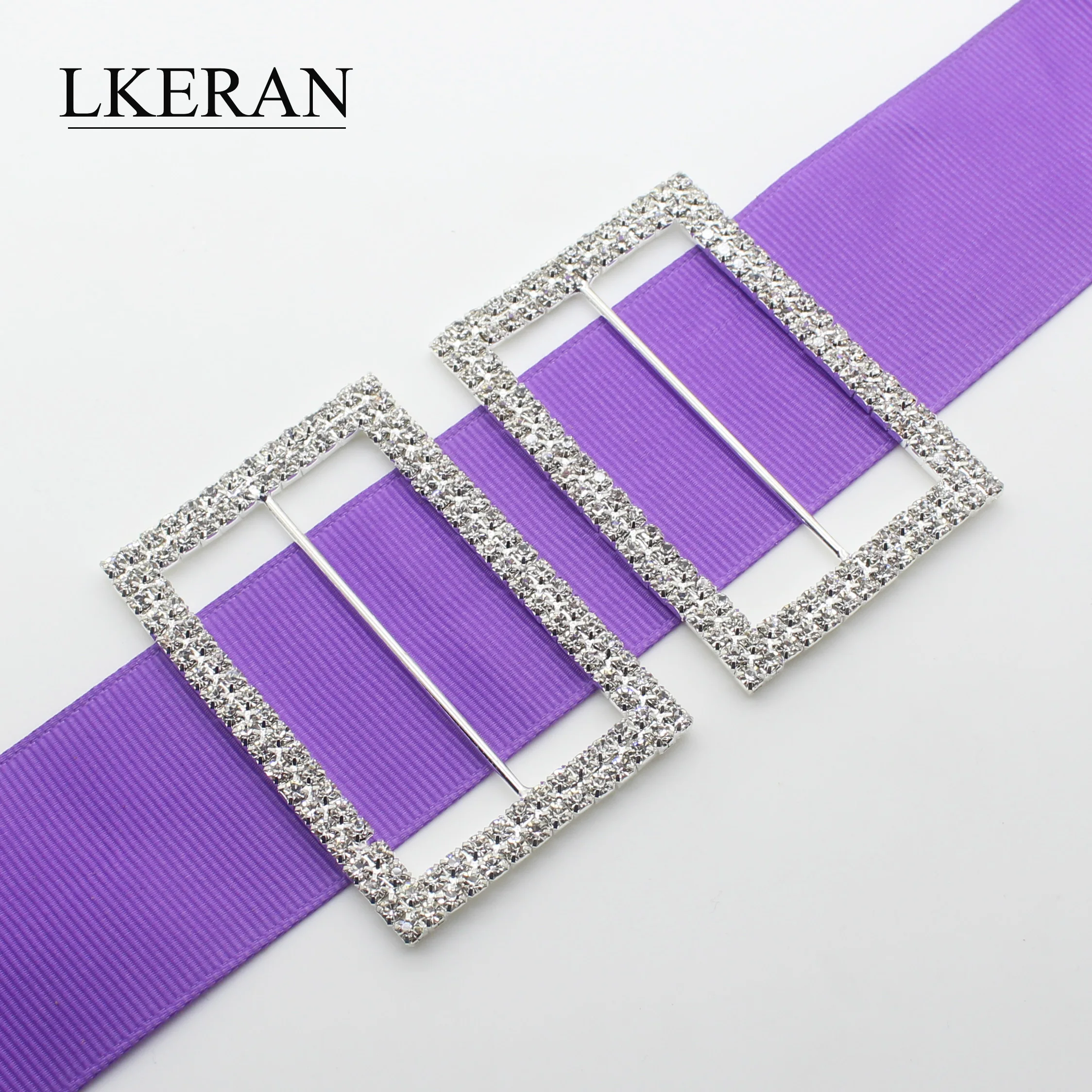 LKERAN 5 шт. двухрядная прямоугольная 41x60 мм (внутренняя панель 50 мм) Хрустальная