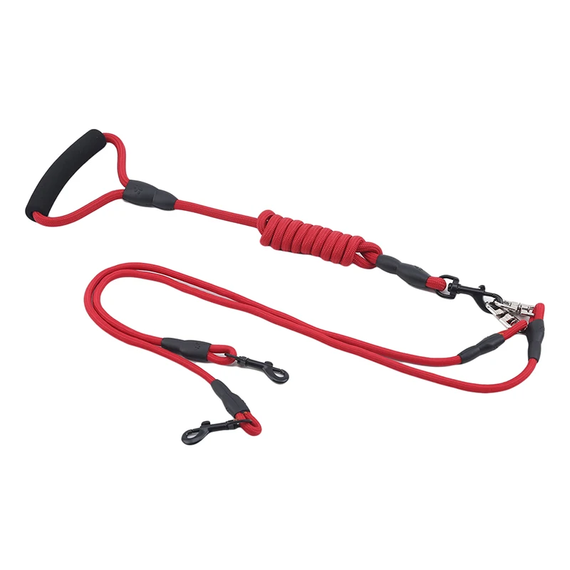 Нейлоновые двойные поводки съемные для домашних животных скалолазание пенная