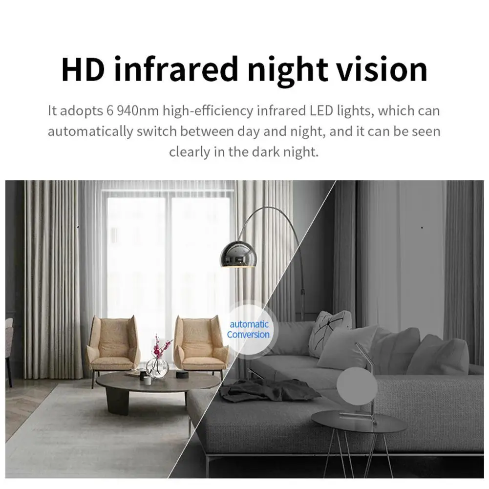 

X9 HD Camera Low Power Consumption 140 Degree Wide Angle Wifi Camera Home Security Sports Camera