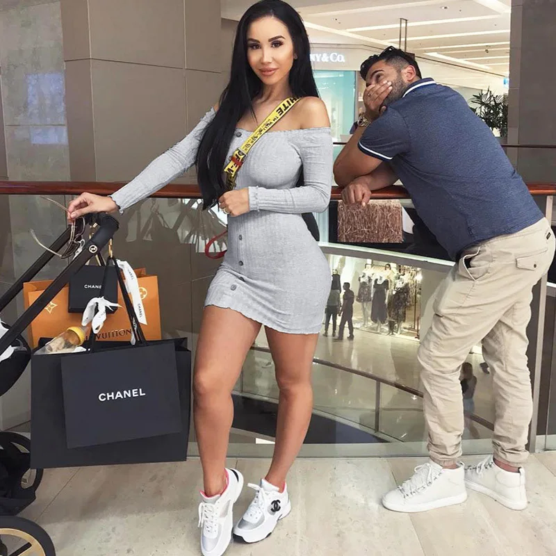 

Dress Sexy women backless mini party bodycon Summer girls dress Long Sleeve clothes