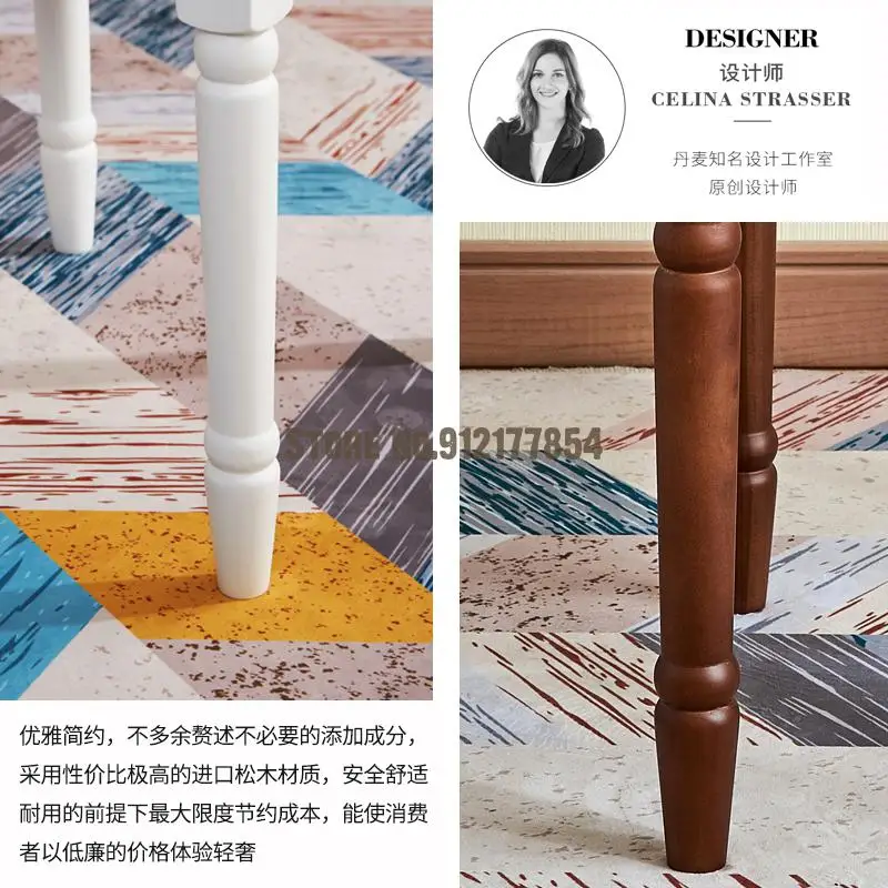 Простой современный скандинавский стул для макияжа туалетный столик в