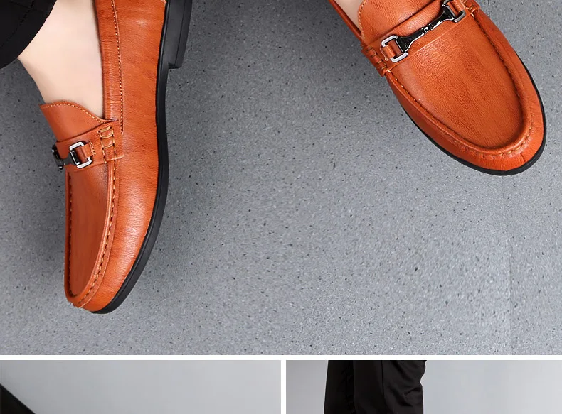 Роскошная обувь; мужские лоферы из натуральной кожи; сезон весна-осень; zapatos de hombre mocasines cuero; повседневные мужские лоферы без застежки; горячая распродажа