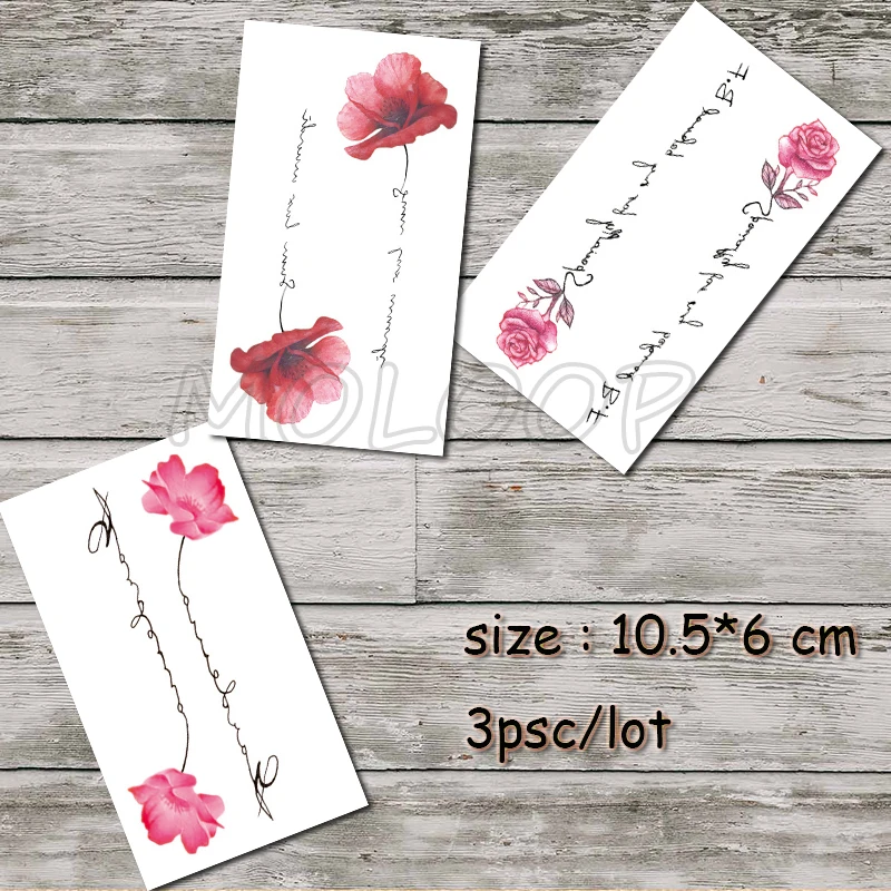 Водонепроницаемая Временная наклейка Русалка бабочка кошка одежда тату тело