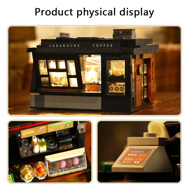 Конструктор MOC Idea кафе уличный вид строительные блоки конструктор для дома