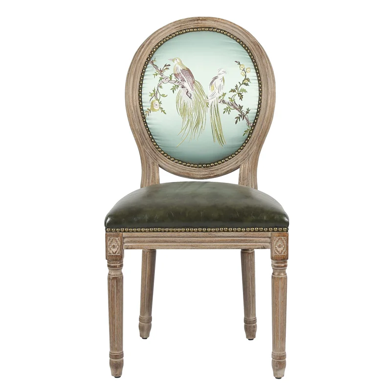 Американский ретро стул для отдыха в деревенском стиле Европейский обеденный из