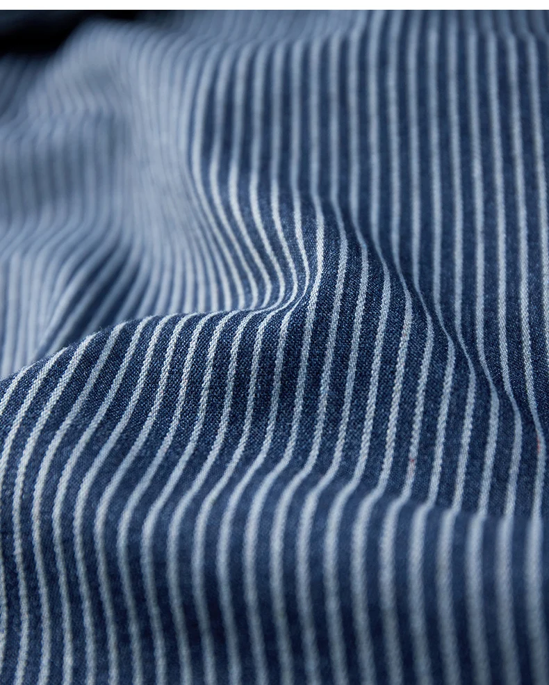 KUEGOU Осенняя хлопковая черная рубашка в полоску, мужская повседневная приталенная рубашка на пуговицах с длинным рукавом для мужчин, брендовая блуза размера плюс 6116