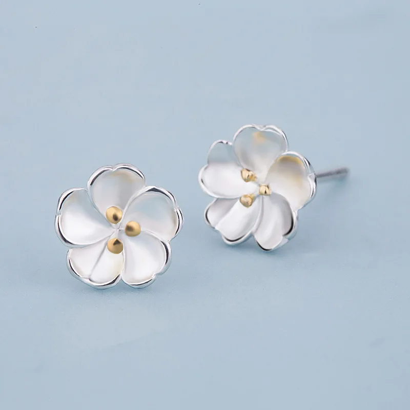 Женские серьги-гвоздики из серебра 925 пробы с защитой от аллергии | Украшения и