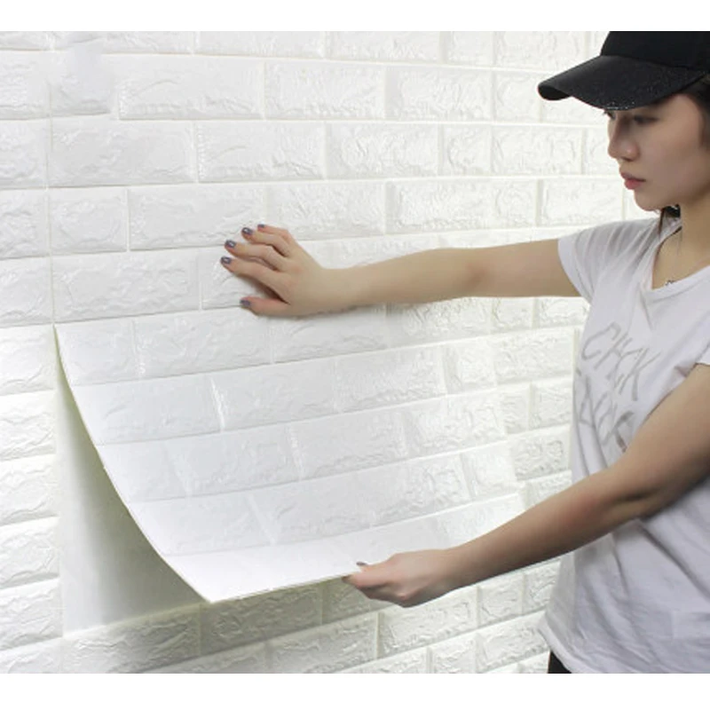 70*77 3D Наклейка на стену самоклеящиеся обои сделай сам кирпичная гостиная