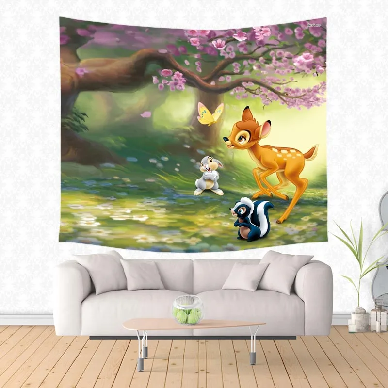 Многофункциональное одеяло из полиэстера для дивана пляжное полотенце Бэмби